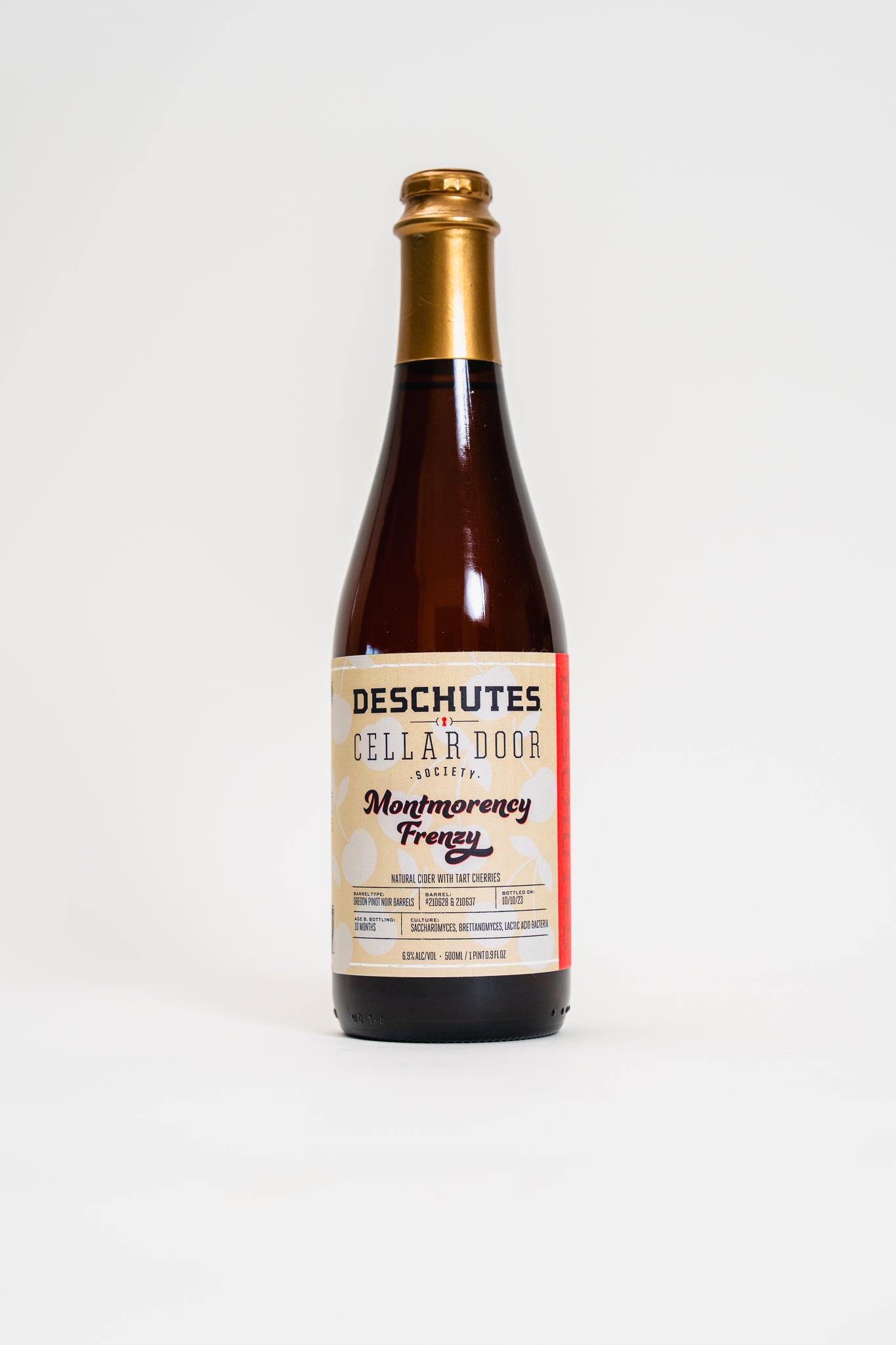 Deschutes Cellar Door bottle of Montmorency Frenzy on a white background