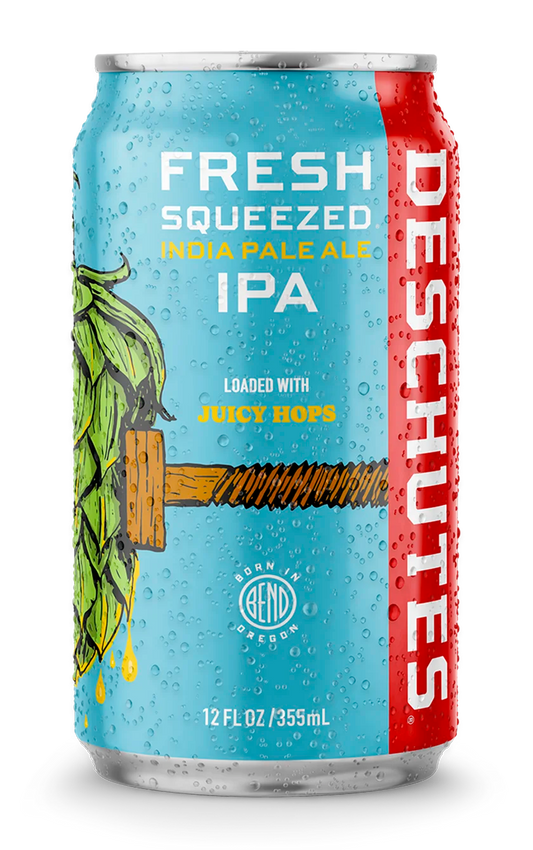 A photograph of the Fresh Squeezed IPA can.