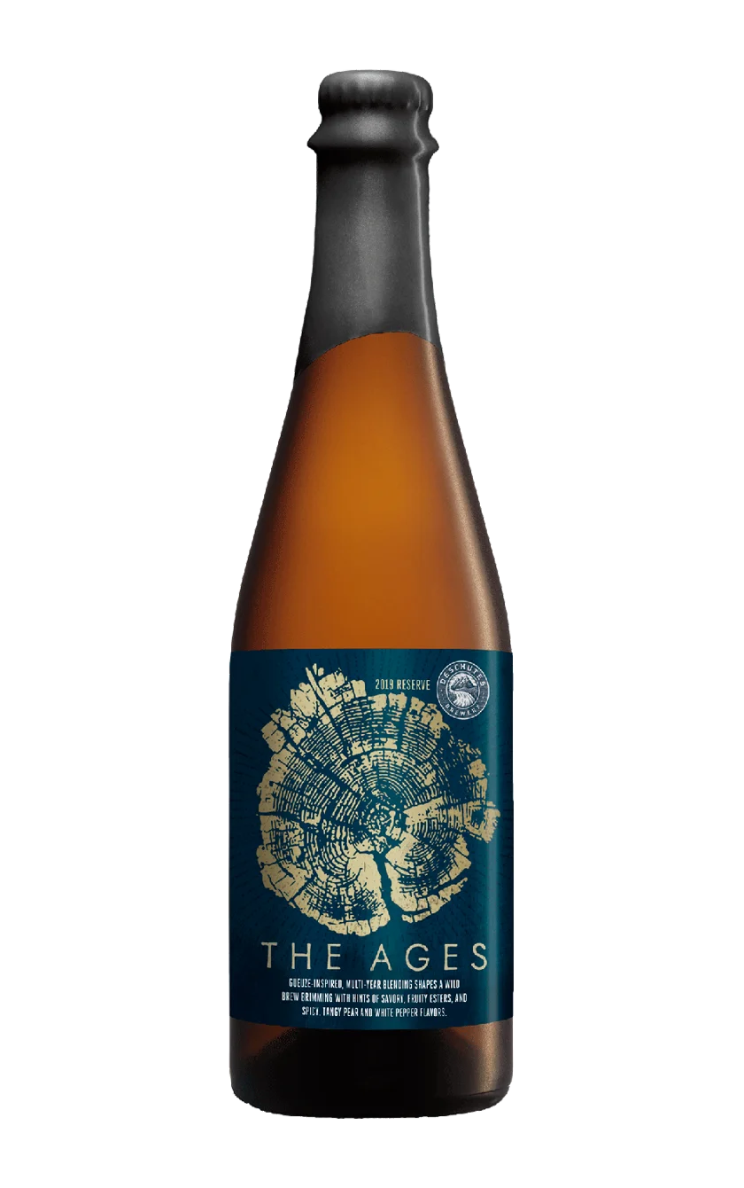 A photograph of the Ages 2019 beer bottle.