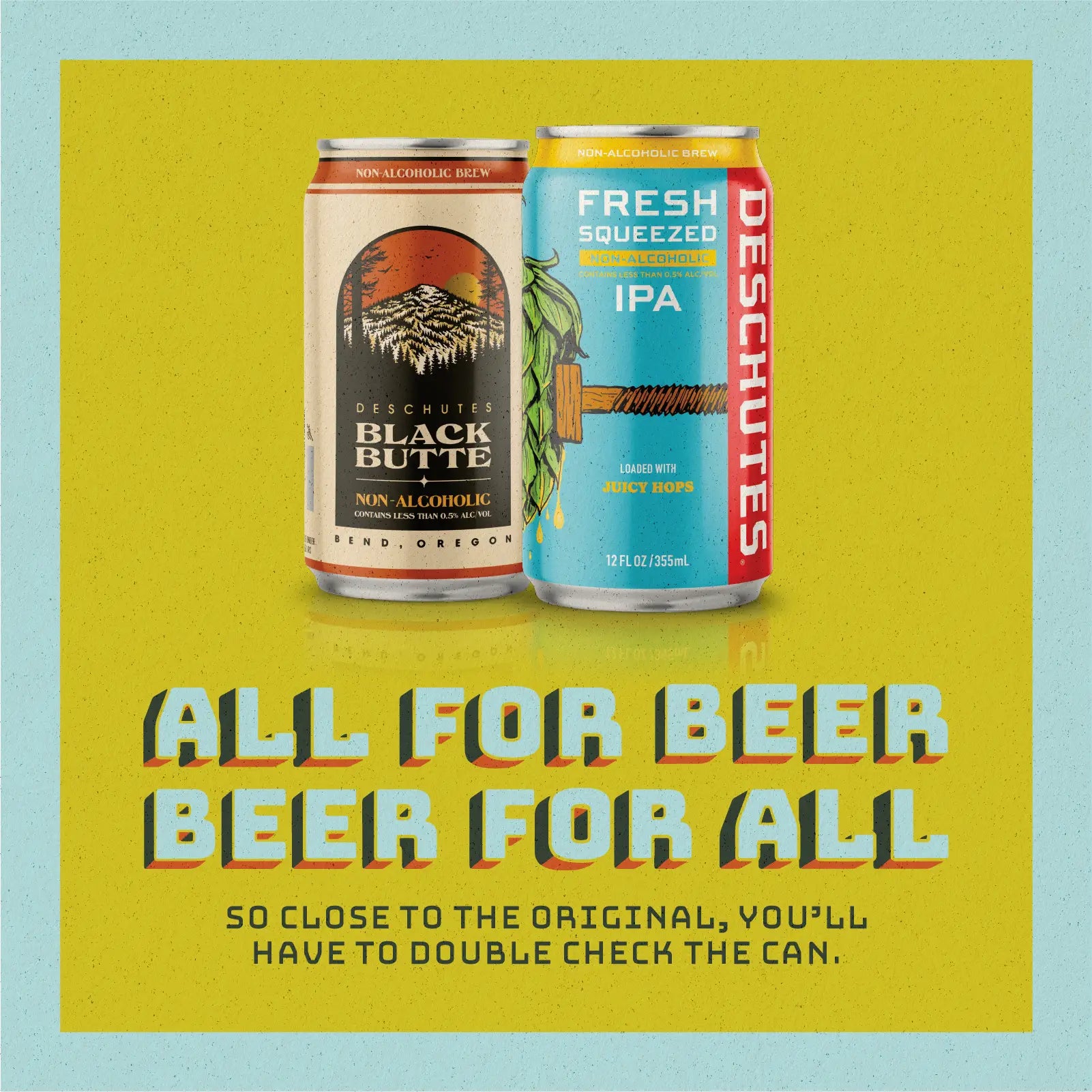 A promo graphic celebrating Black Butte NA and Fresh Squeezed NA