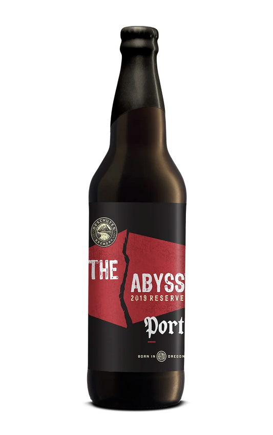 A photograph of the Ages 2019 Port beer bottle.