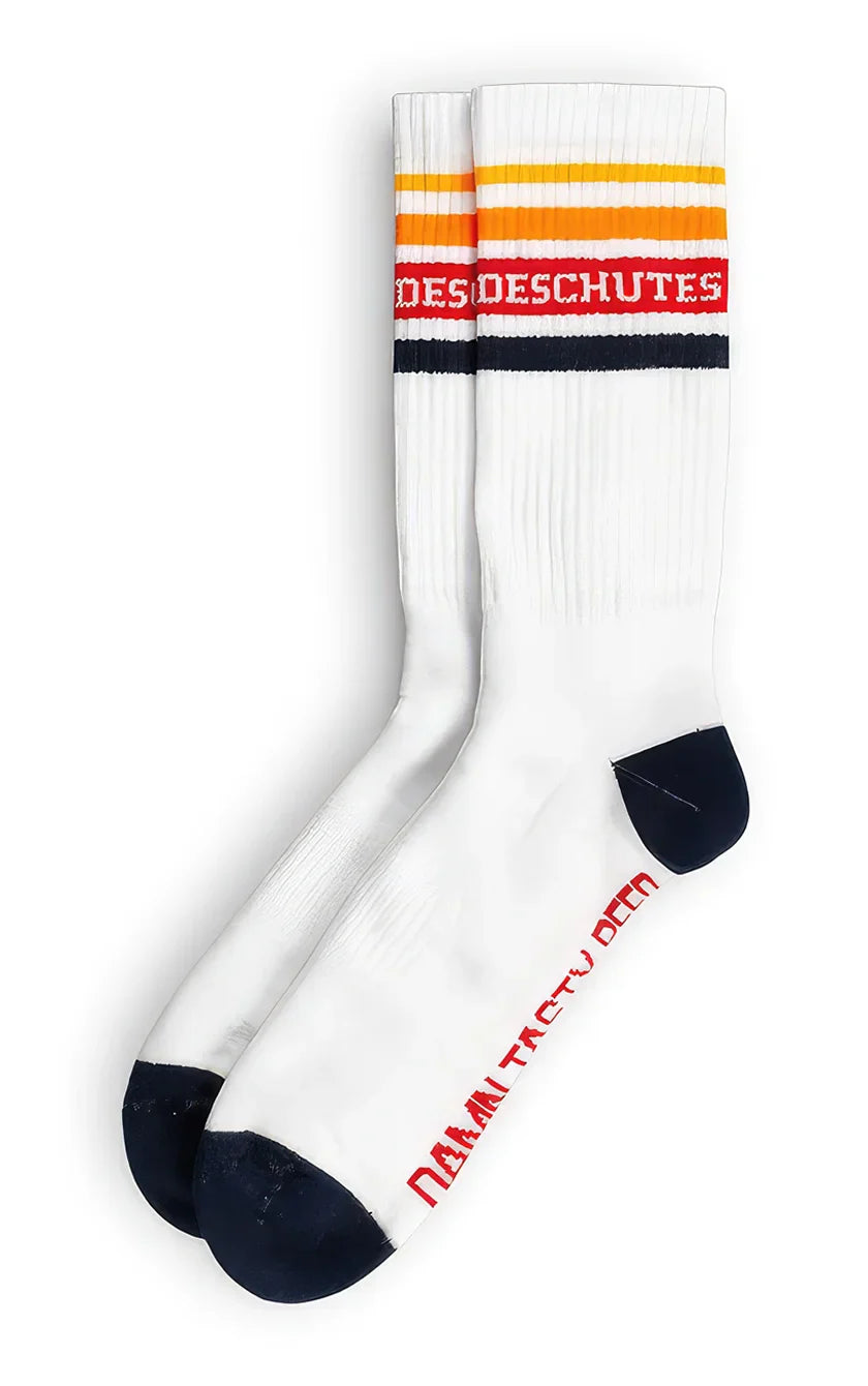 A photograph of the Deschutes socks.