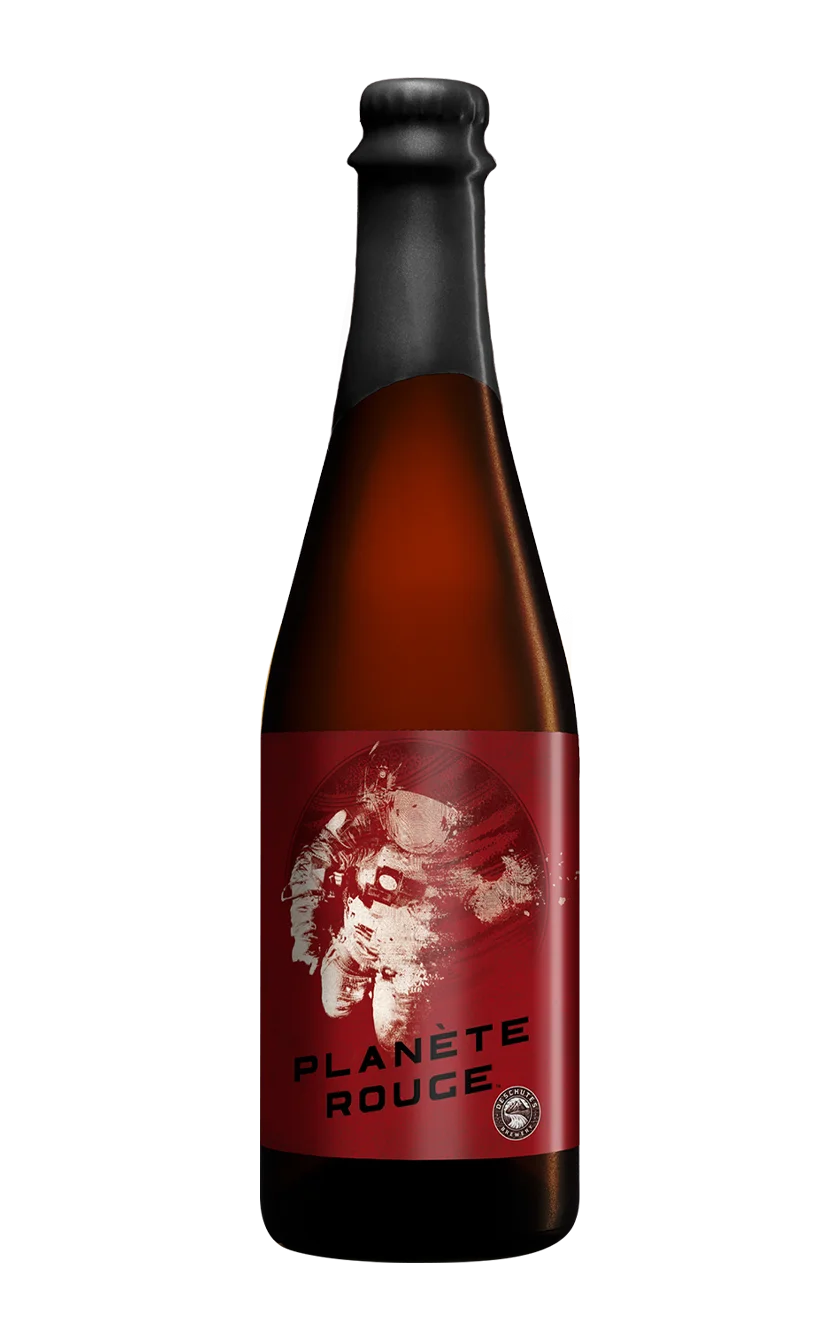 A photograph of the Planete Rouge bottle.