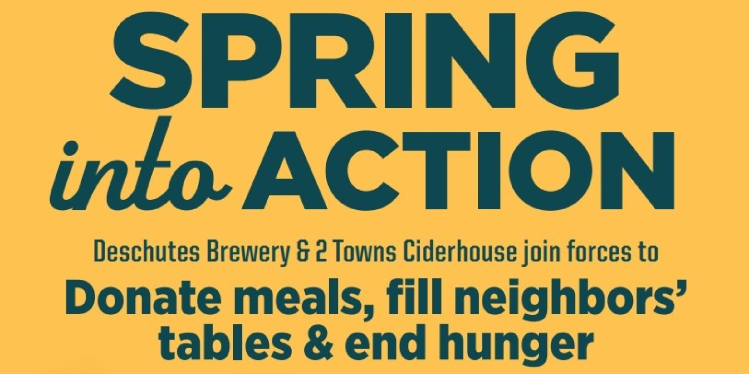 Spring into Action and donate meals to end hunger
